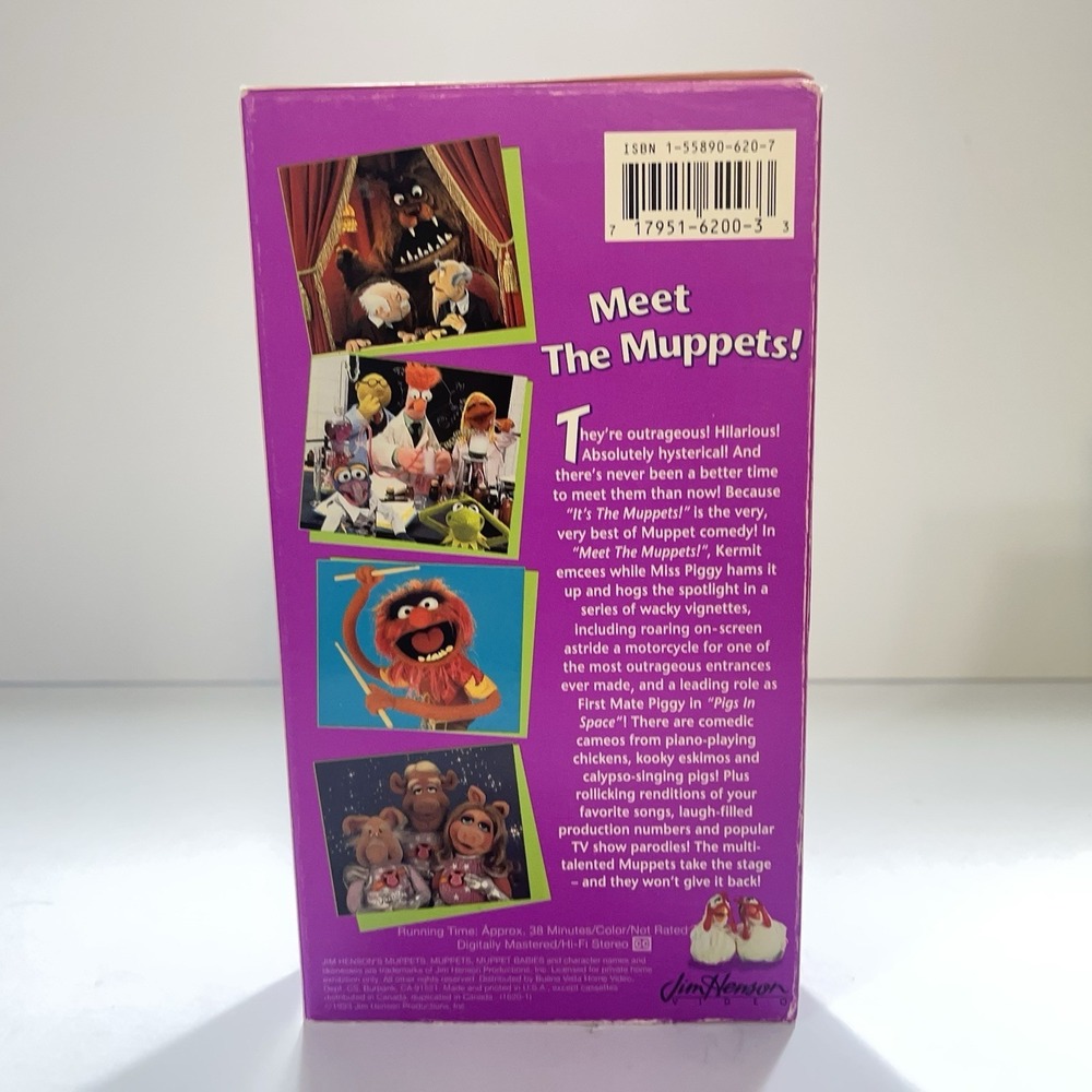 Vintage 1993 Jim Henson VHS It's The Muppets Meet, More Muppets Please Tested - Picture 3 of 8